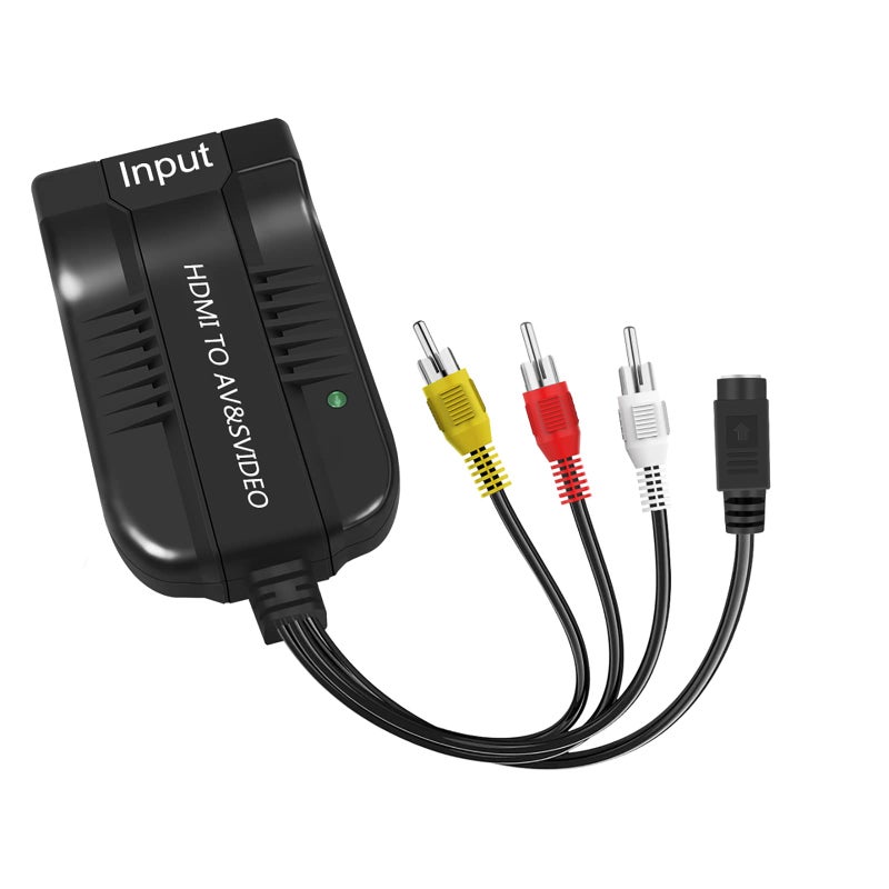 HDSUNWSTD HD 1080p HDMI to Male AV 3RCA S-Video Composite Video Audio Converter Adapter Supporting PAL/NTSC with Micro Cable - Image 2